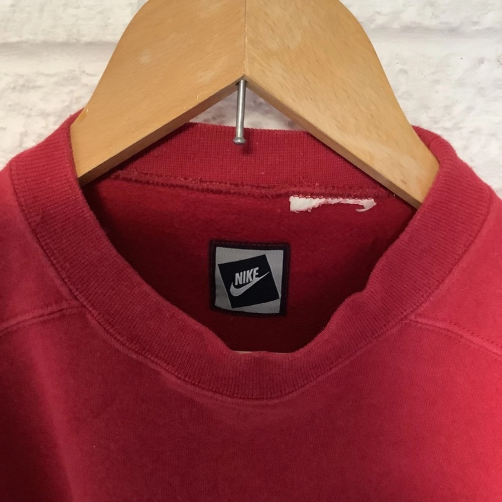 Vintage Nike Sweatshirt - Size L - Dark Red - Cotton - P2P 23โ - Picture 7 of 7